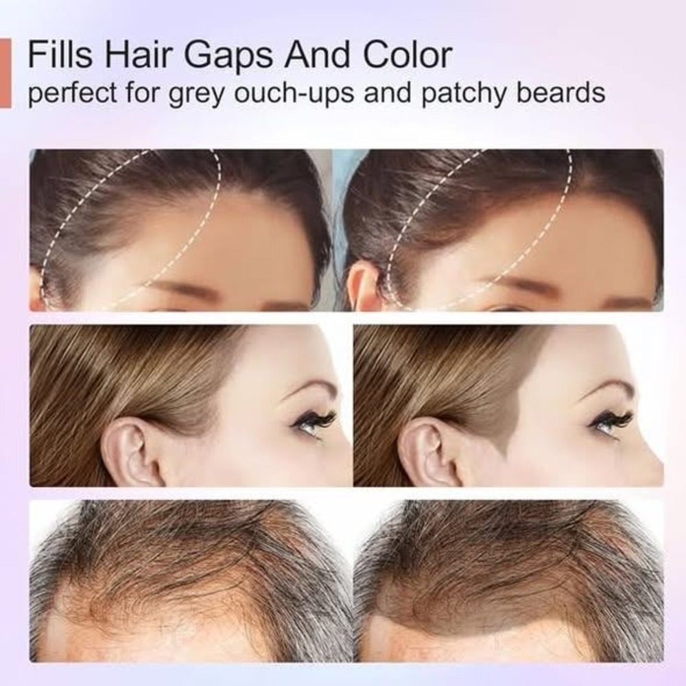 Hair Shadow Root Concealer Powder for Hairline & Beards Coffee 4 pack bulk - Picture 2 of 4